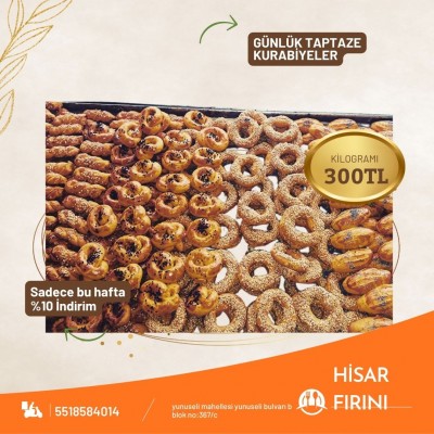 Hisar Fırını Tuzlu Kuru Pasta 1 Kg&hellip;